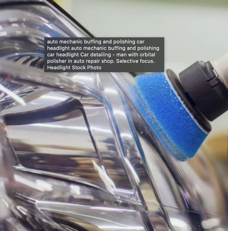 Professional headlight restoration service in Chatsworth, CA - before and after results