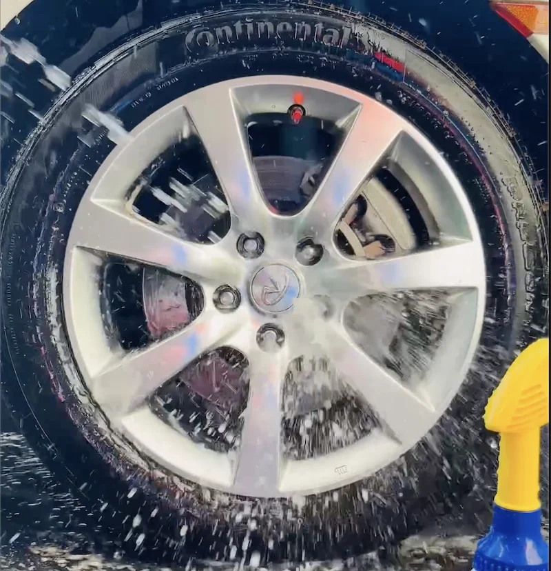 After - Cleaning the rims of this vehicle, Chatsworth, CA